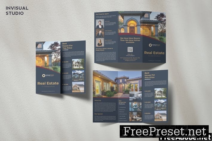 Real Estate Trifold Brochure Template VQBVXX3