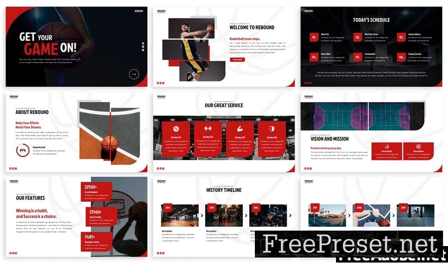 Rebound - Sport Powerpoint Template