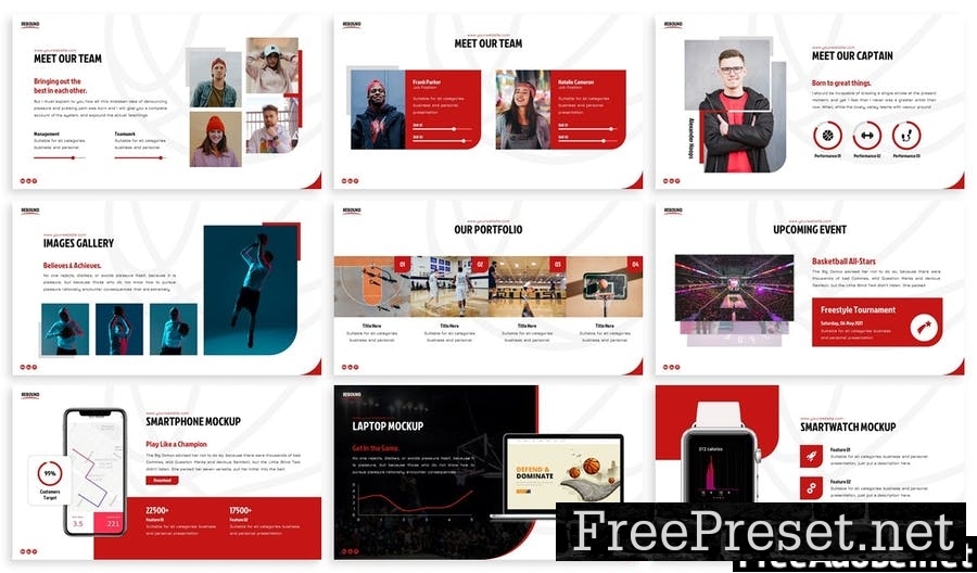 Rebound - Sport Powerpoint Template