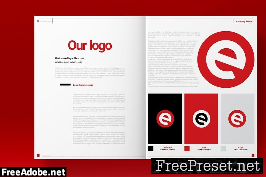 Red Agency Brochure Template T7KE9FK