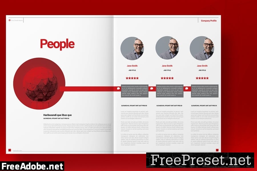 Red Agency Brochure Template T7KE9FK