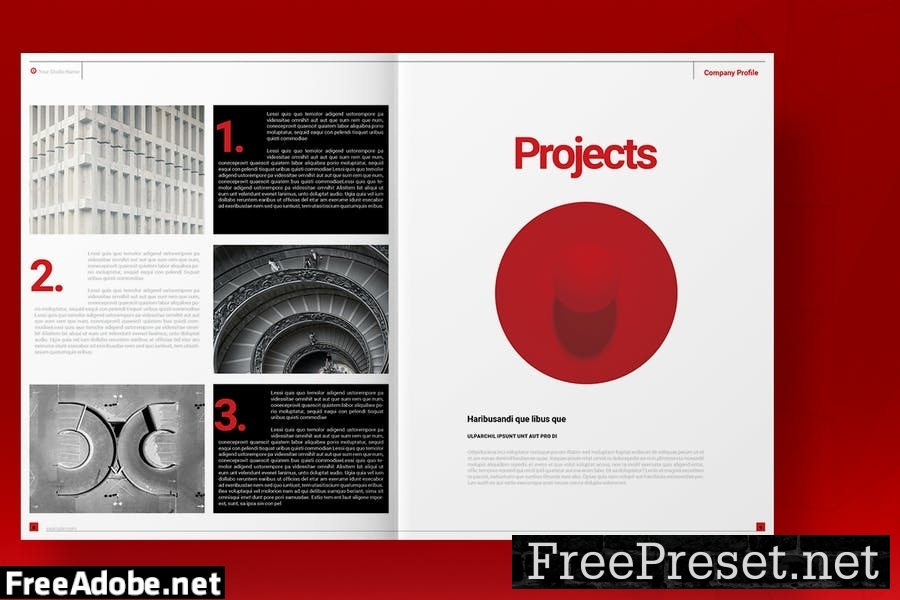 Red Agency Brochure Template T7KE9FK