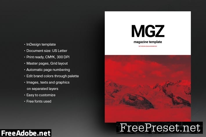 Red and Black Magazine Template KUE4H69