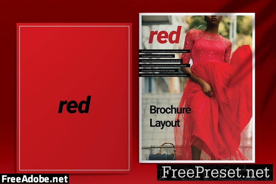 Red Brochure Template