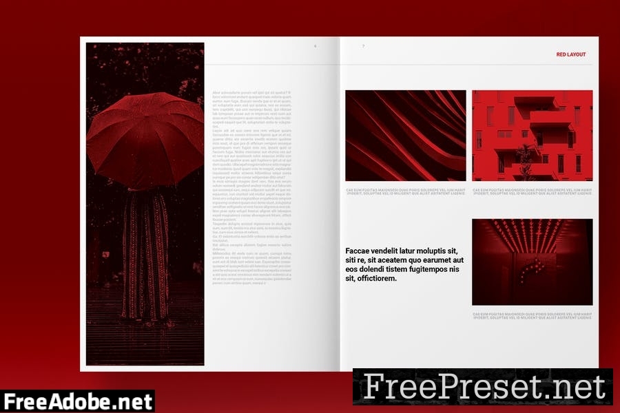 Red Brochure Template