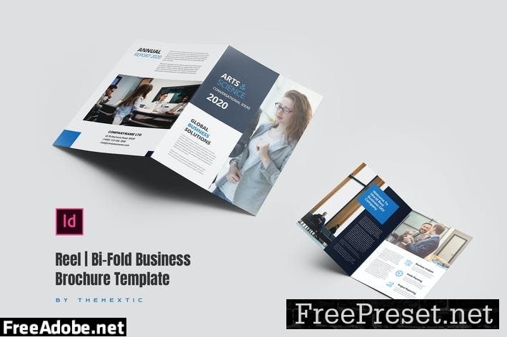 Reel | Bi-Fold Business Brochure Template TWCYTN2