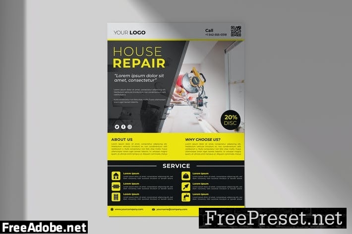 Repair Home Flyer 4YUSHNJ