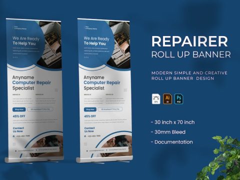 Repairer - Roll Up Banner 2TFLE2L
