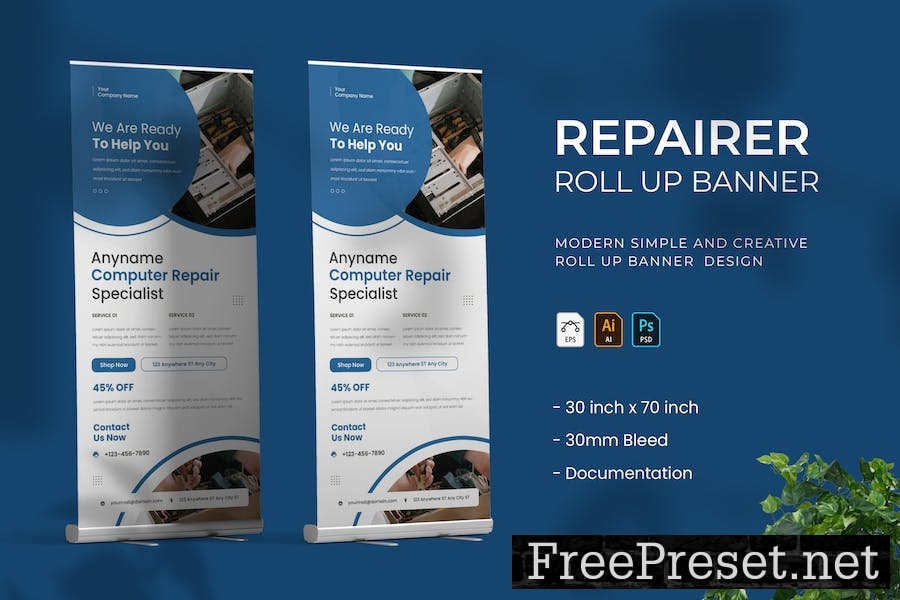 Repairer - Roll Up Banner 2TFLE2L