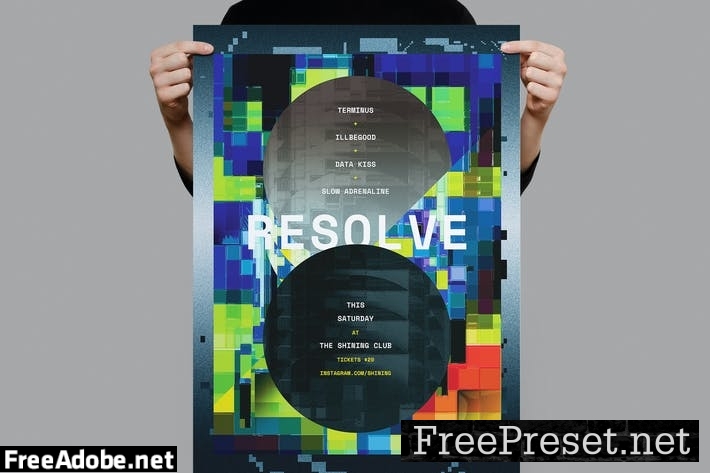 Resolve Poster / Flyer 3CR3K4