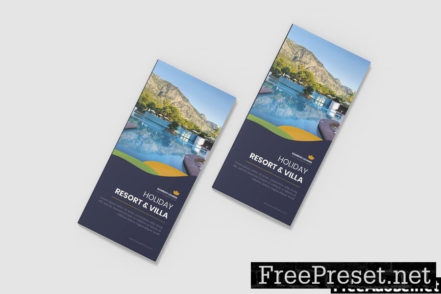 Resort Villa Trifold Brochure