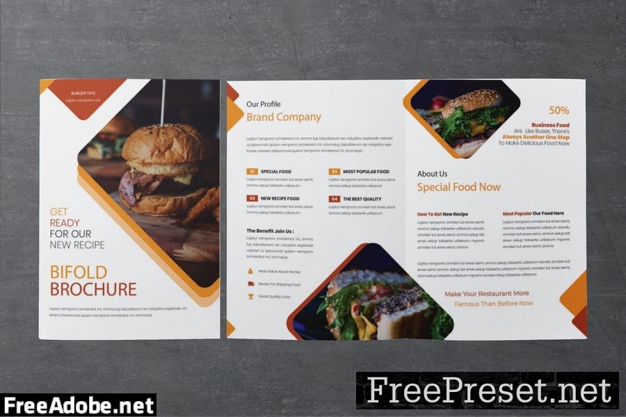 Restaurant Bifold Brochure