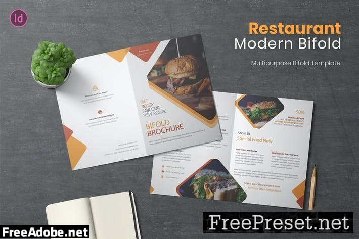 Restaurant Bifold Brochure PL3RJVH