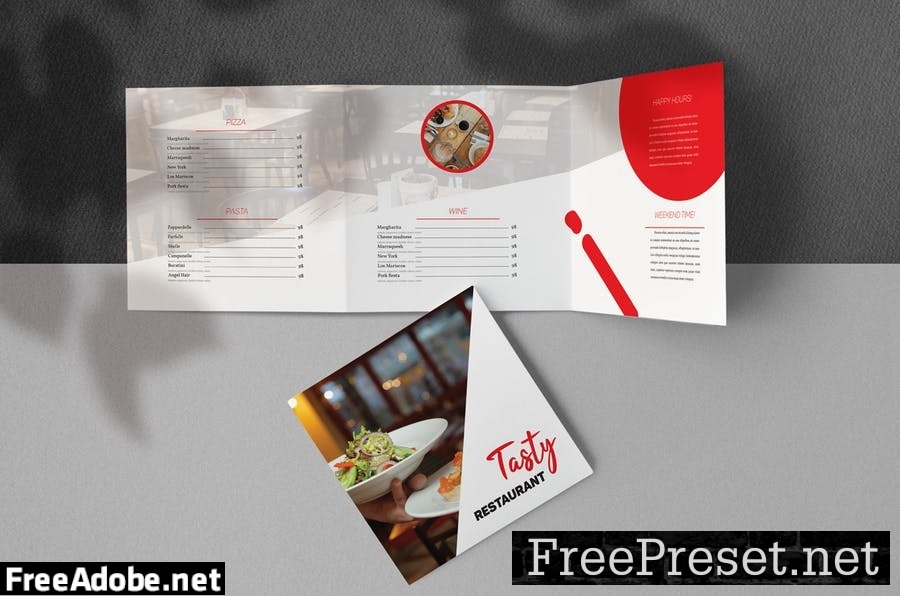 Restaurant Brochure Indesign EK88AZY