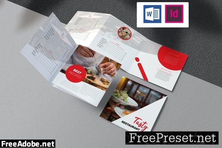 Restaurant Brochure Indesign EK88AZY