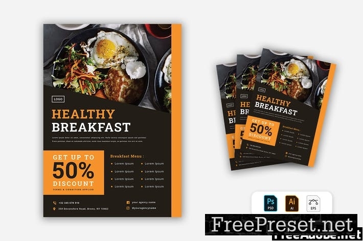 Restaurant Flyer QT4Q562