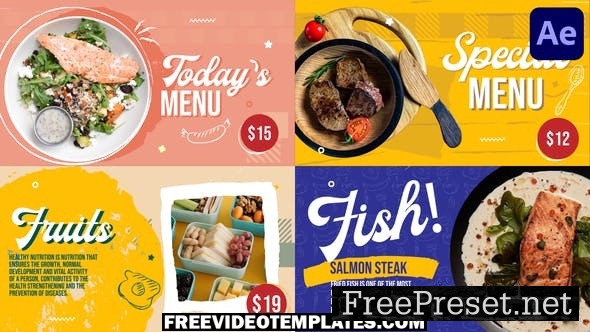 restaurant after effects template free download