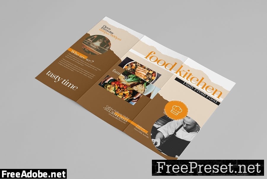 Restaurant Food Trifold Brochure BRL8C93