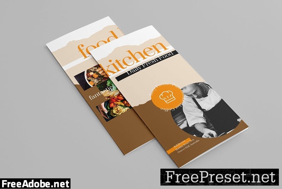 Restaurant Food Trifold Brochure BRL8C93