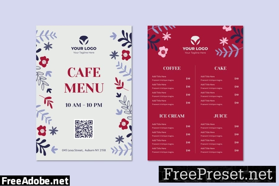 Restaurant Menu VUKE46H