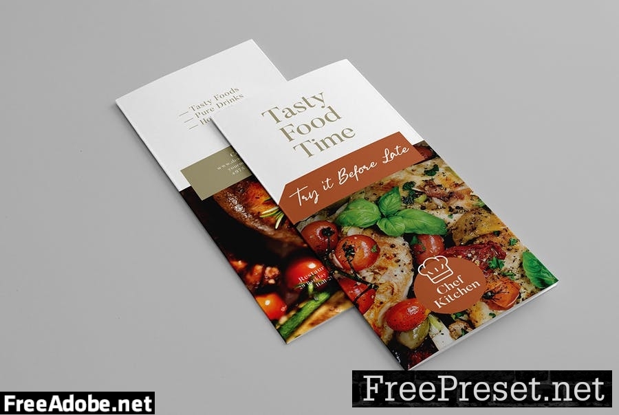 Restaurant Trifold Brochure 4CNGS8Y