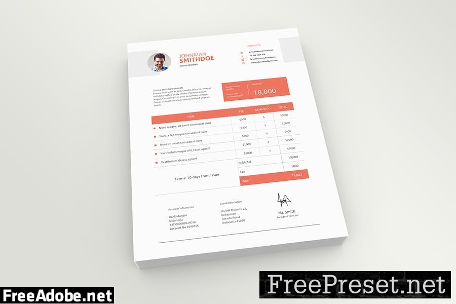 Resume - Flyer - Invoice And Letterhead Mockups 3FXHMZN