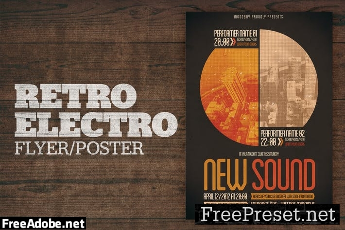 Retro Electro Poster WZ9836