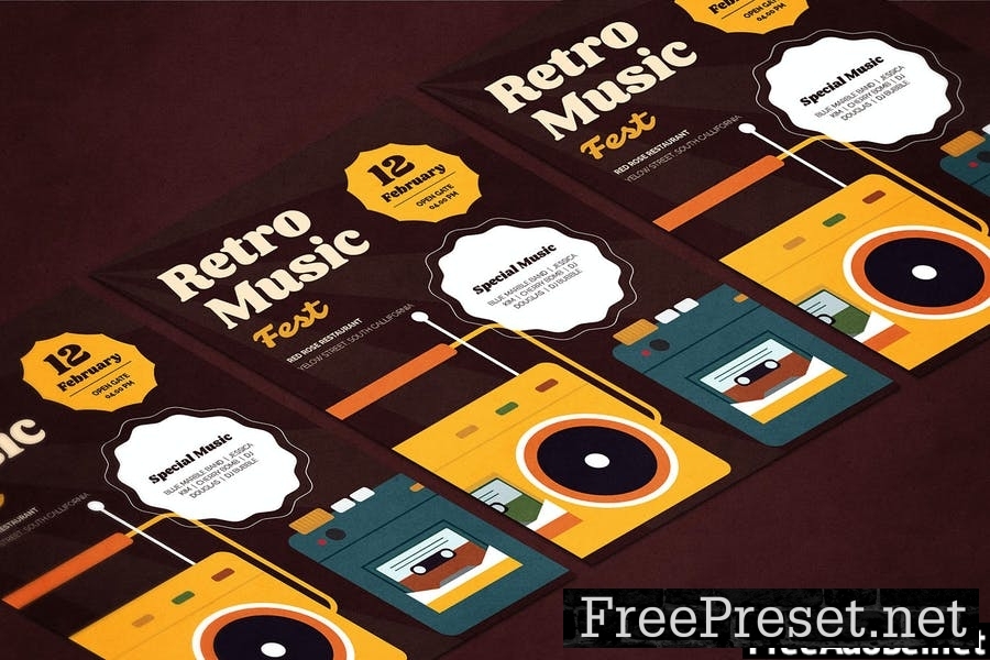 Retro Music - Flyer