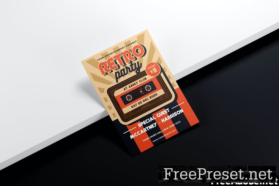 Retro Music Flyer Template Vol. 01