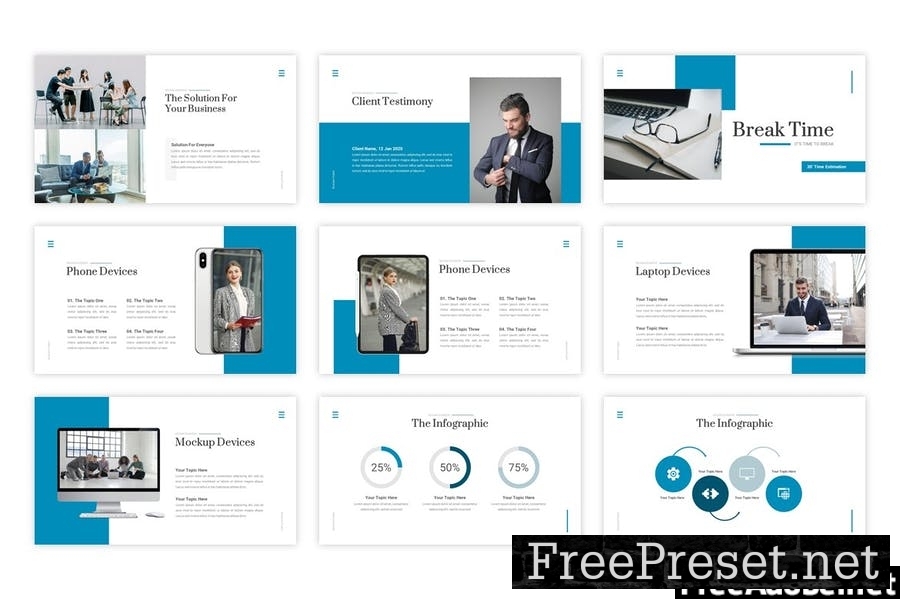 Rezama - Business PowerPoint Template 44NSXKF