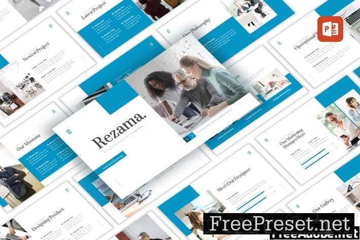 Rezama - Business PowerPoint Template 44NSXKF