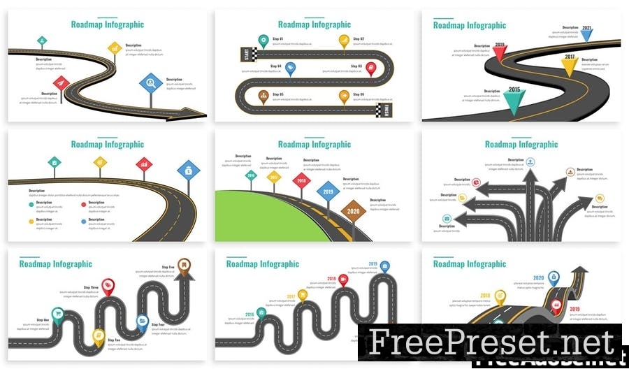 Roadmap Template For Powerpoint Presentation