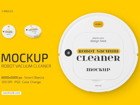 Robot Vacuum Cleaner Mockup Set 12705041