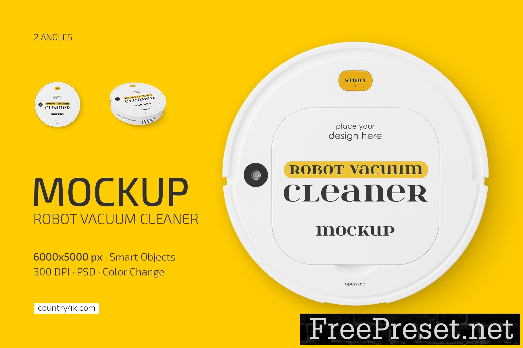 Robot Vacuum Cleaner Mockup Set 12705041