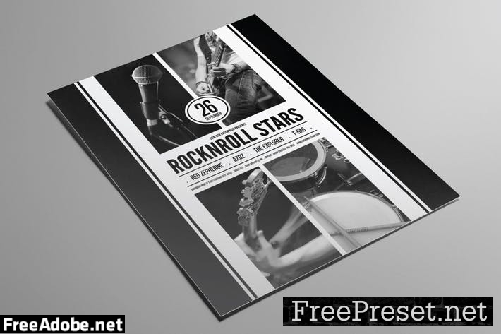 Rock and Roll Stars Flyer N5VMQYW