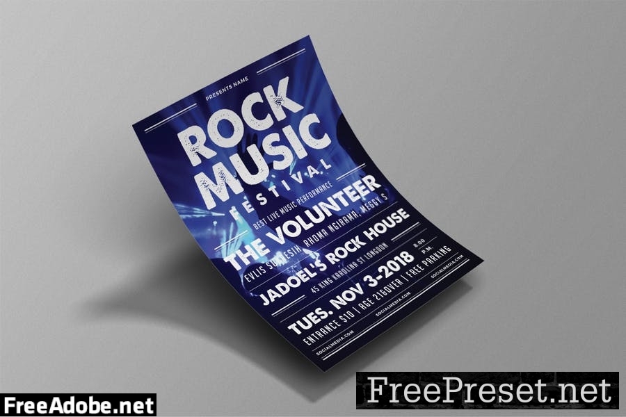 Rock Festival Flyer P6QNWAV