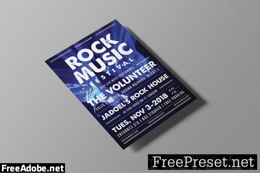 Rock Festival Flyer P6QNWAV