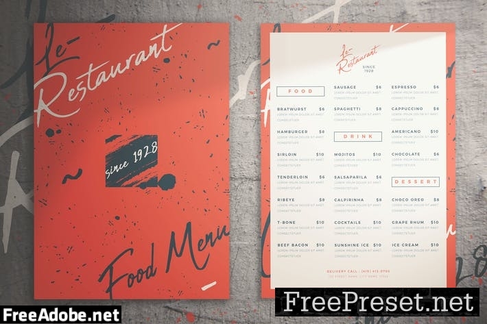 Rock Vibe Food Menu