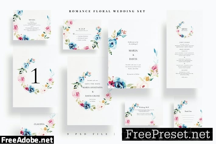 Romance Floral Wedding Set EZ PY3EPC6