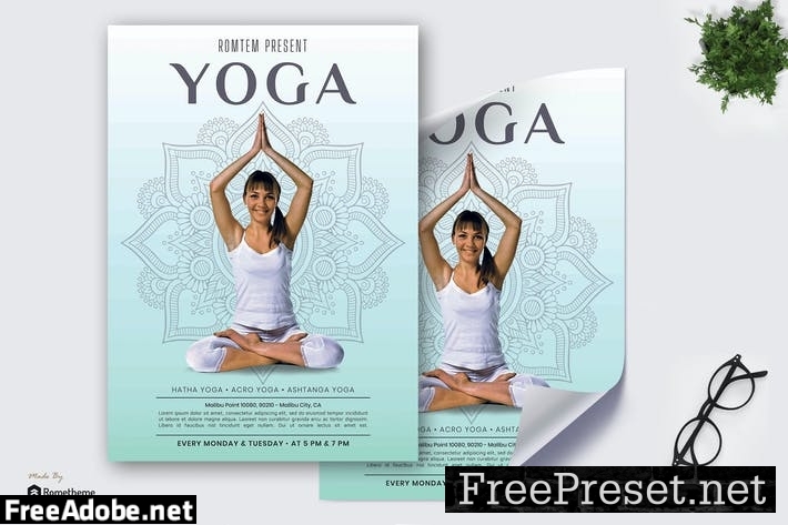 Romtem Yoga - Yoga Poster RB  VEDV67X