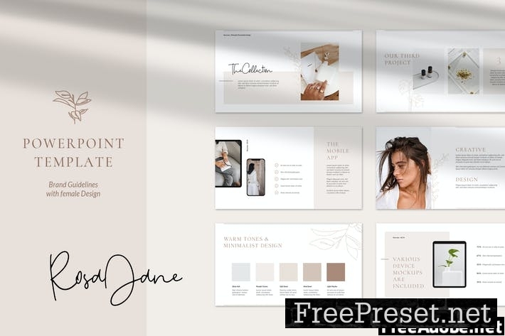 RosaJane PowerPoint Brand Guidelines W2XZK88