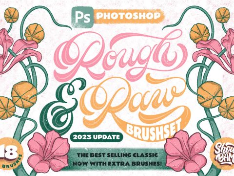 Rough & Raw Photoshop Brush Set 12698167