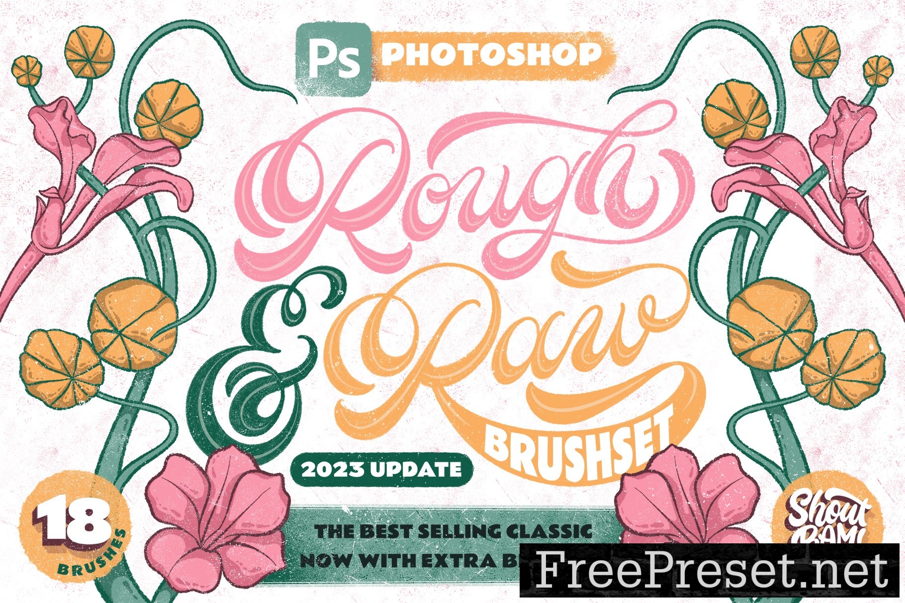 Rough & Raw Photoshop Brush Set 12698167