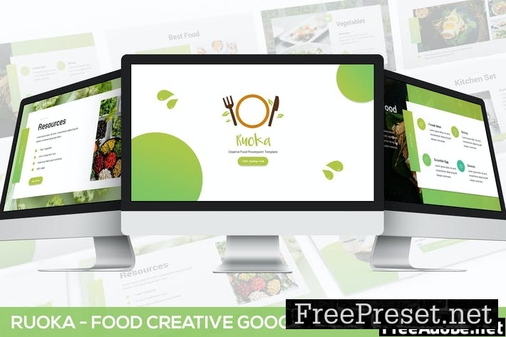 Ruoka - Creative Food Google Slides Template LNRD63