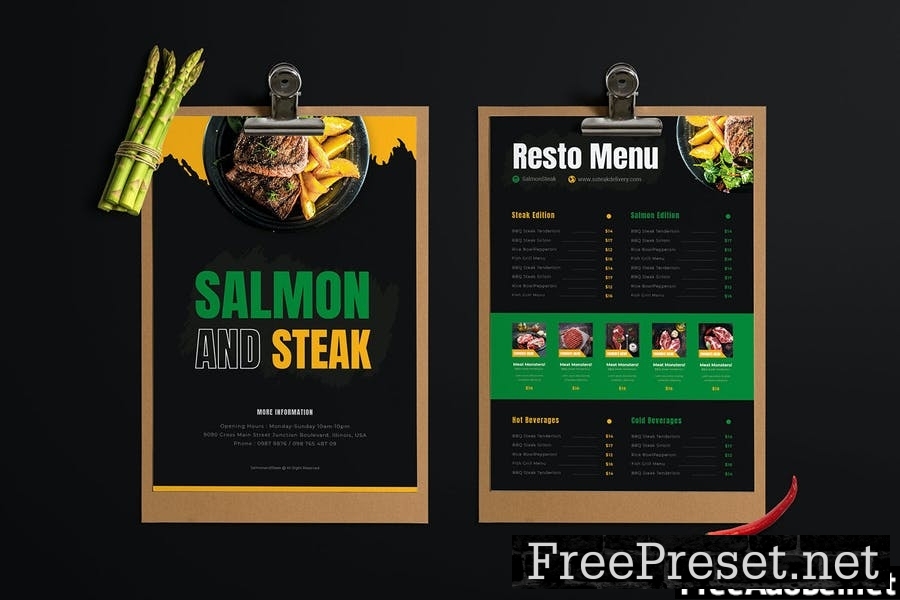 Salmona Steak | Restaurant Menu