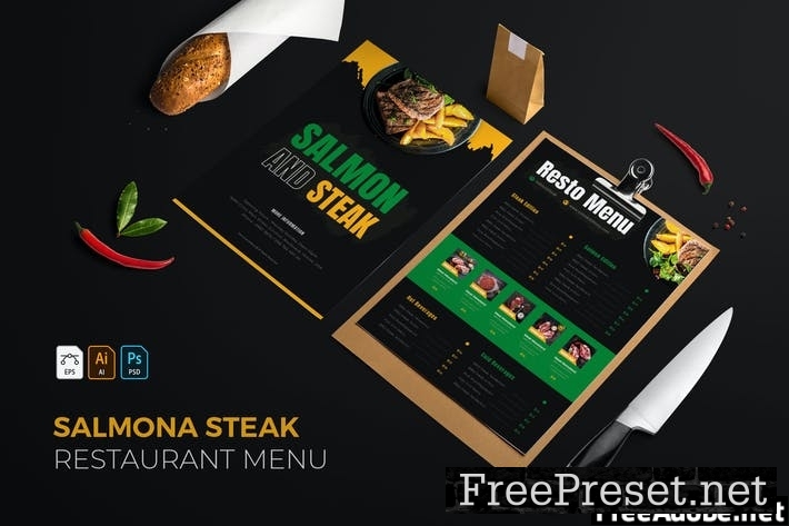 Salmona Steak | Restaurant Menu 3HMETAS