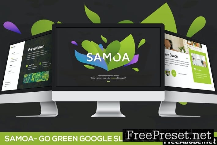 Samoa - Go Green Campaign Google Slides Template EADVTF