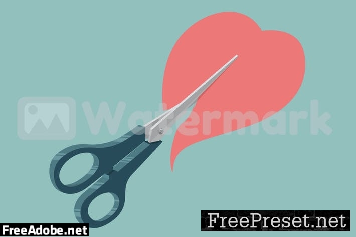 Scissor cutting Heart JQ43ZWW