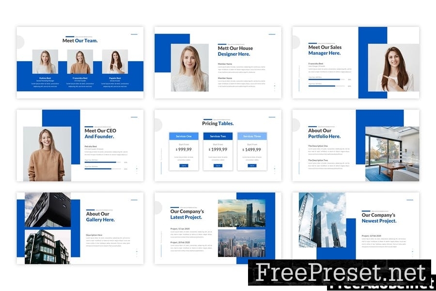 Semala - Realestate PowerPoint Template FRB5KW8