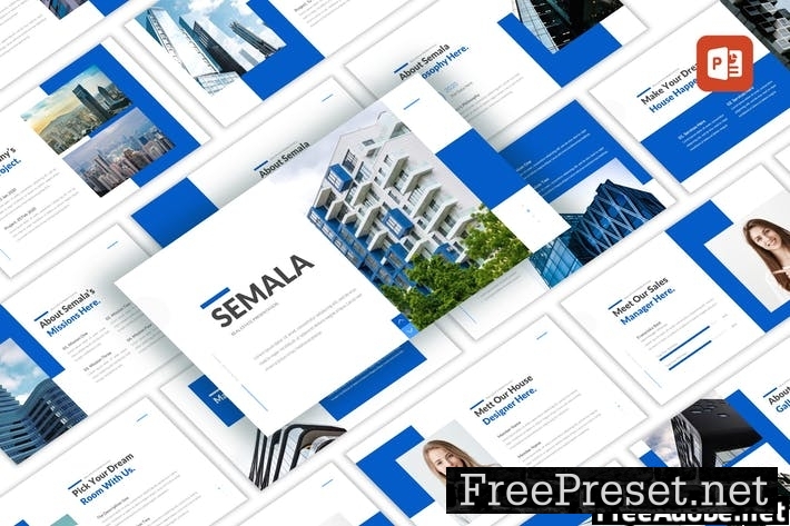 Semala - Realestate PowerPoint Template FRB5KW8